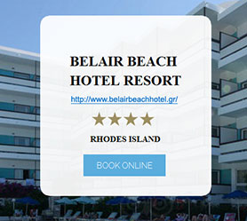 Belaira beach hotel resrvation system ixia ialysos